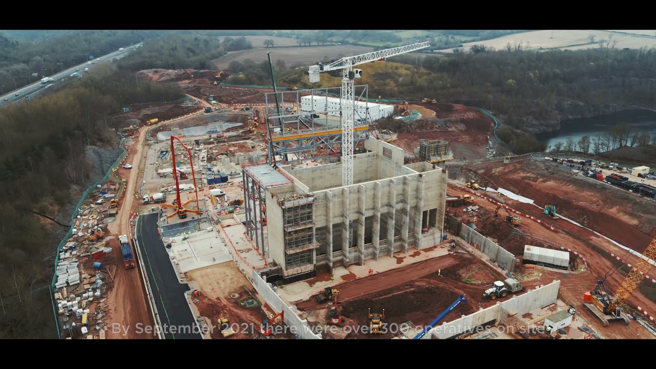 Newhurst Energy Recovery Facility - Construction Progress - April 2021 through September 2021